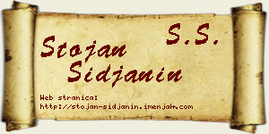 Stojan Šiđanin vizit kartica